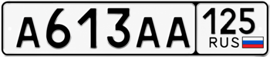 Купить гос номер А613АА 125