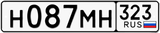 Купить гос номер Н087МН 323
