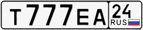 Купить гос номер Т777ЕА 24