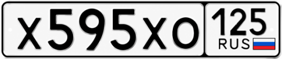 Купить гос номер Х595ХО 125