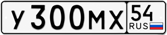 Купить гос номер У300МХ 54