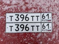 Фото автомобильного номера Т396ТТ 61